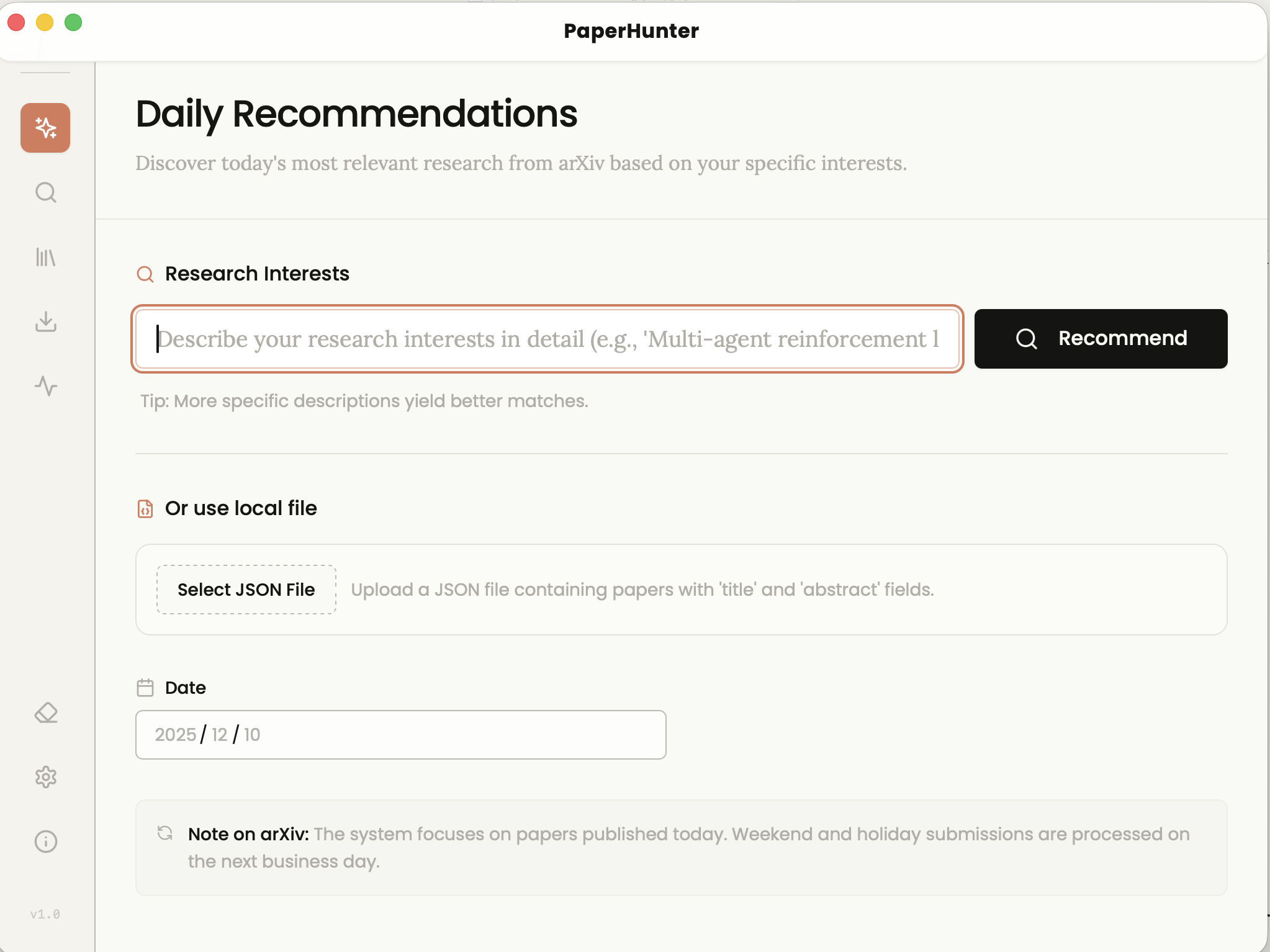 PaperHunter 的新 ui